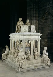 Vue du tombeau de Louis XII (1462-1515) et d